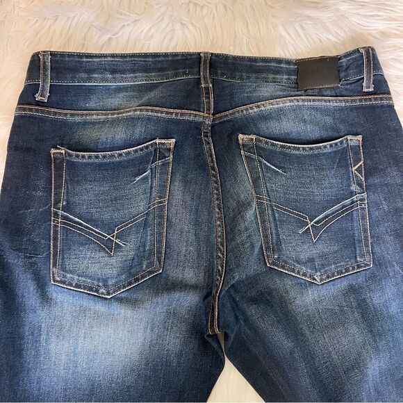 Stone Refinery Jeans The Clyde Men Size 33x30 Dark Wash Slim Fit - Picture 7 of 7